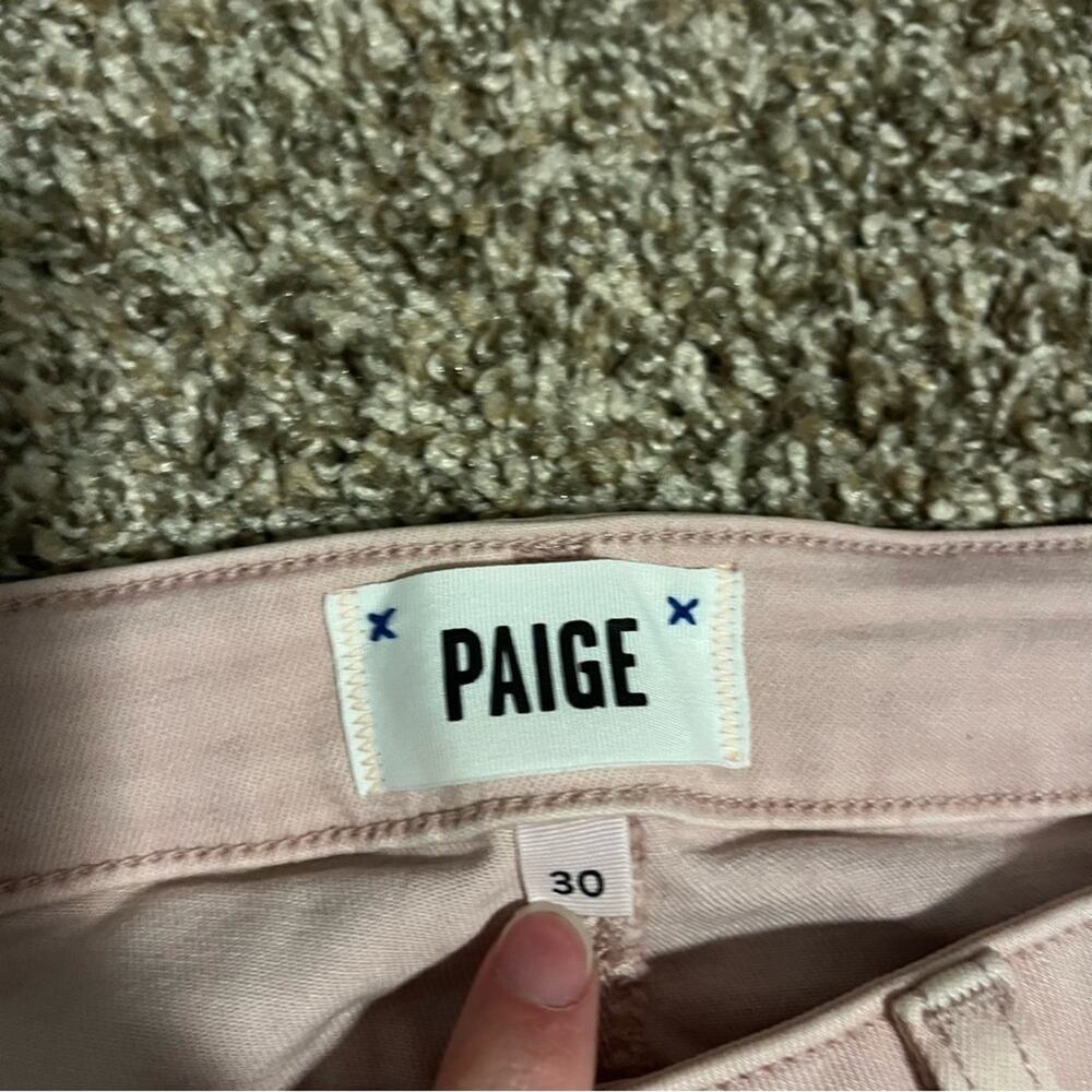 Paige Hoxton Ankle Double Vintage Jeans Blush Pink 30 - Picture 4 of 8